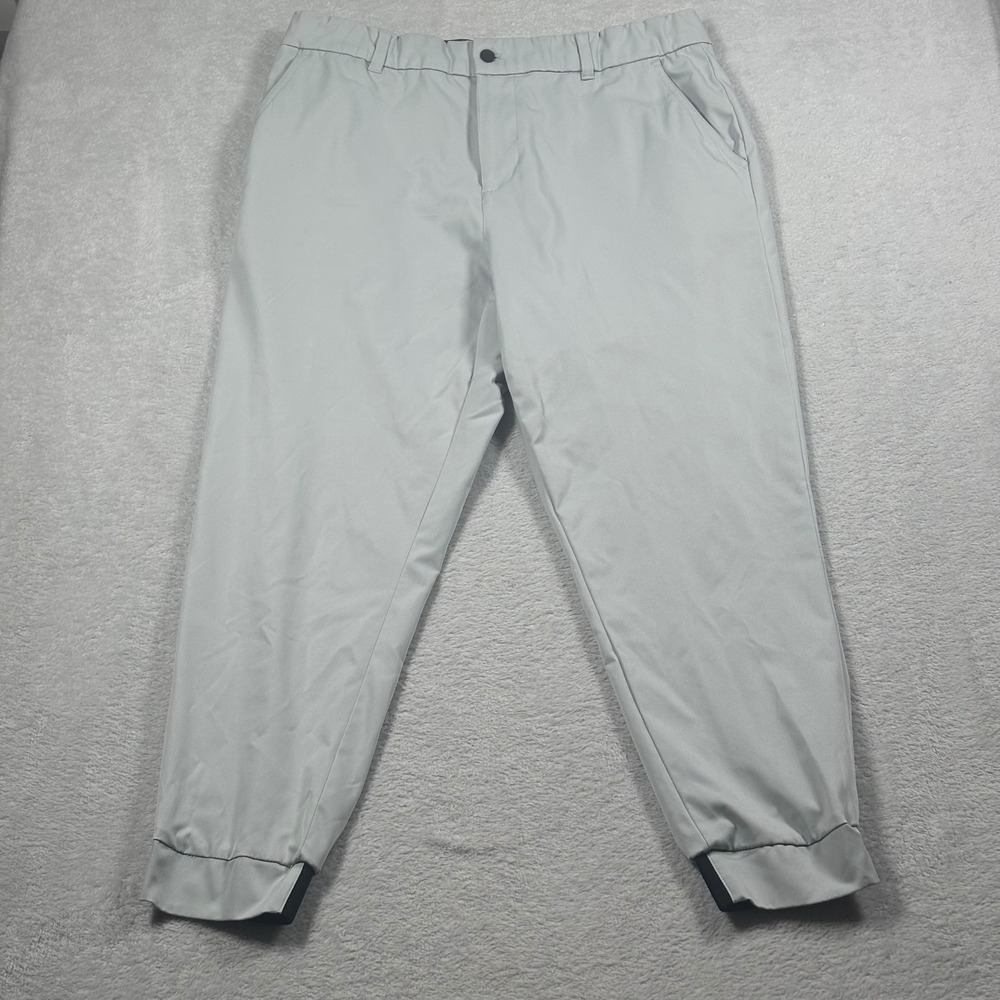 Good Good Golf Mens Gray Jogger Pants Size 36 Waist Performance Golf Trousers